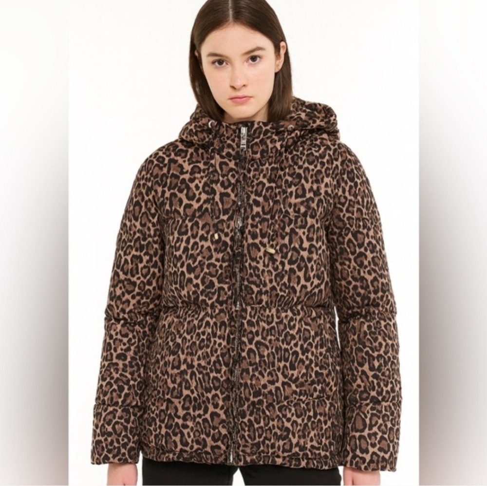 Michael Kors Leopard Puffer Jacket S